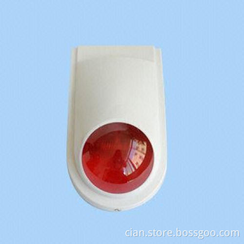 Outdoor siren with strobe, PC housing and UV